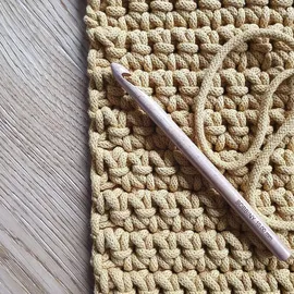 Bobbiny Makramee-Flechtkordel 5 mm 100 m Senffarbe