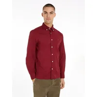 Tommy Hilfiger Langarmhemd »FLEX POPLIN RF SHIRT«, mit Labelschild innen an der Knopfleiste Gr. L N-Gr, deep rouge, , 83219819-L N-Gr