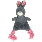 Bunny Puppy Hundespielzeug Hase mit Seil Lavendel