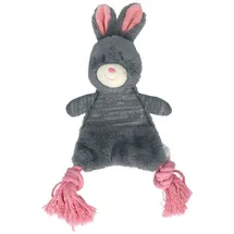 Bunny Puppy Hundespielzeug Hase mit Seil Lavendel