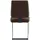K+W Komfort & Wohnen Freischwinger K+W KOMFORT & WOHNEN "Longbeach", braun (dunkelbraun, schwarz), B:48cm H:95cm T:61cm, Stühle, mit Gestell und Abstandshalter in Metall schwarz Struktur, Sitzkomfort