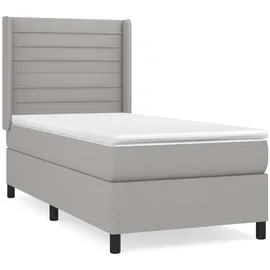 vidaXL Boxspringbett 100 x 200 cm Hellgrau