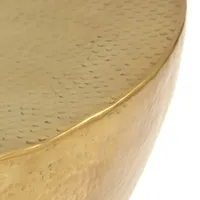 VidaXL Couchtisch aus Gehämmertem Aluminium 70x30 cm Messing