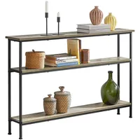 SoBuy Vintage Konsolentisch 120x77x20 schwarz