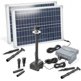 esotec Solar Teichpumpenset 50/1400 LED mit 12,8V/7,8Ah LiFe-Akkuspeicher 101939