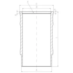 Zylinderlaufbuchse MAHLE 001 LW 00143 001