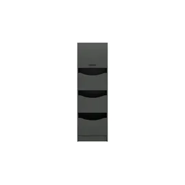 Möbel Kraft Frillensee Wäscheschrank 60 x 195 cm Grau