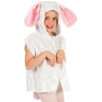 Charlie Crow Weißes Hase kostüm für Kinder - Pelz - Einheitsgröße 3-8 Jahre.