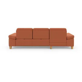 sit&more Ecksofa SIT & MORE "Westham L-Form", orange (terra), B:275cm H:88cm T:172cm, 90% Polyester 10% Polyamid, Sofas, Ecksofa, mit Recamiere, mit oder ohne Bettfunktion, Bettkasten, Füße Eiche
