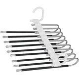 2er-pack Faltbare 9-lagige Hosenbügel – Platzsparend – Multifunktional – Für Kleiderschrank, Hose, Schal, Jeans –
