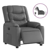 vidaXL Relaxsessel Elektrisch Grau Kunstleder
