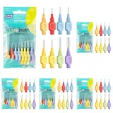 TePe Interdentalbürsten Extra Soft gemischt (ISO Größe 1-6: 0,45-1,1 mm) / Für eine besonders sanfte & effiziente Reinigung der Zahnzwischenräume / 1 x 8 Interdentalbürsten (Packung mit 5)