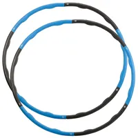 PEARL Sports Fitnessreifen Hula Hoop: 2er-Set Hula-Hoop-Reifen, Schaumstoff-Mantel, Massage-Noppen, 1,2 kg (Reifen Erwachsene, Fitness, Massagenoppen)