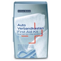 Holthaus Medical KFZ-Verbandtasche Silber Verbandkasten, Inhalt nach DIN 13 164 - B01HY2X1L6, Packung