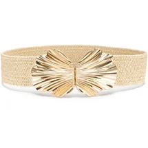 LASCANA Stretchgürtel Kunstfaser beige 75
