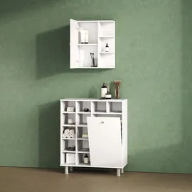 livinity Badschrank Fucino, Weiß, 47.2 x 59.2 cm