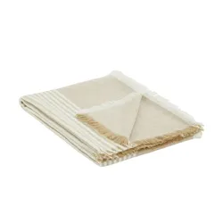 Plaid  Dezent , beige , Synthetik , Maße (cm): B: 130