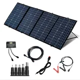 Tragbares Solar Ladegerät 240W Solar Ladegerät 12V Faltbares Solarpanel Kit Tragbares Leichtgewicht Outdoor Charger mit 20A Controller+5M Andersonkabel für 12v Batterie/Wohnmobil/Camping/Handys(240w)