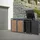ML-Design Mülltonnenbox 196 x 80 x 120 cm braun