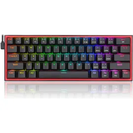 Redragon K617 RGB rote Schalter QWERTY