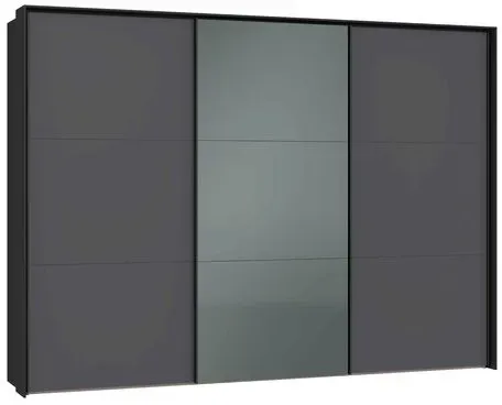 Jutzler Schwebetürenschrank Liventio 300 x 220 cm Dekor Anthrazit / Matt