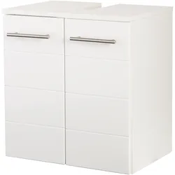 Waschbeckenunterschrank WELLTIME "Porto", weiß, B:50cm H:53cm T:34cm, MDF, Schränke, Badmöbel, Breite 50 cm