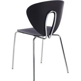 Beliani Esszimmerstuhl 2er Set TRACY Schwarz