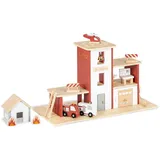 Pinolino Feuerwehrstation »Ben«, BxHxT: 55 x 32 x 25 cm, FSC Mix, Spielzeug, Kinderspielzeug, Spielzeugautos