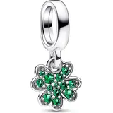 Pandora 792751C01 Charm-Anhänger Vierblättriges Kleeblatt Silber
