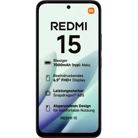 Xiaomi Redmi 15 4 GB RAM 128 GB Midnight Black