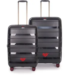 Stratic Straw + America Unlimited Canada Edition - Hartschalen Kofferset M/L - Schwarz Koffer24