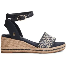 Tommy Hilfiger TH MID ESPAD WEDGE JACQUARD Damen Blau 42