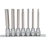 KS Tools 3/8" Bit-Stecknuss-Satz Innensechskant, lang, 7-tlg.