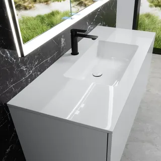 Neoro n50 ultraflacher Möbelwaschtisch B: 120,5 T: 51,5 cm, BN0100WH,