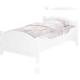 Erst-Holz Seniorenbett weiß 120x200 breites hohes Einzelbett V-60.40-12W ohne Zubehör