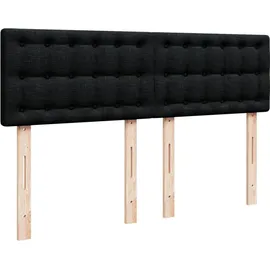 vidaXL Boxspringbett 140 x 200 cm Schwarz