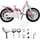 Royalbaby Royal Baby Girls Swan Kinderfahrrad, Rosa, 18 Zoll Fahrrad