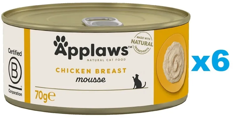 APPLAWS Cat Adult Mousse mit Huhn 6x70g