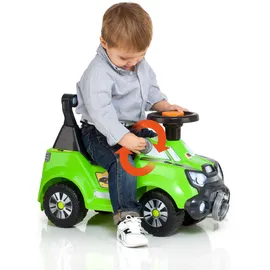 MOLTO 3-in-1 Rutscherauto Baby grün mit Schiebestange, Lauflernhilfe mit Sound