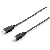 Equip USB 2.0 A auf B Kabel, 1.8m M/M Schwarz