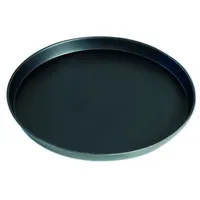 Gi.Metal Pizzableche Kuchenbleche Premiumqualität Blaublech ø 30 cm 2,5 cm konischer Rand