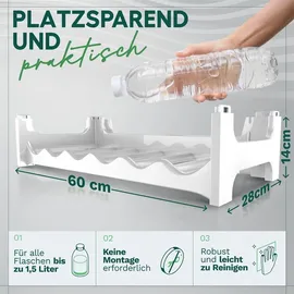Novaliv Weinregal 36 Flaschen 6 tlg. Weiß