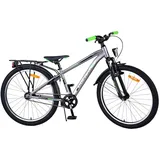 TPFSports Cross Kinderfahrrad - Jungen - Rücktritt + Handbremse - 24 Zoll - Grau