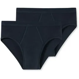 SCHIESSER Slip Essentials Feinripp Sportslip Cotton Blau