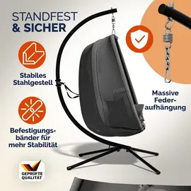 CASARIA Hängesessel XXL Grau