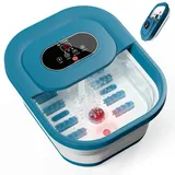 COMFIER Fussbad mit Massagefunktion, Fußbad Massagegerät Elektrisch mit Timer, Fussbadewanne mit Massage mit Temperatureinstellung, Fußmassagegerät mit Wasser Fußsprudelbad,Geschenke für Männer