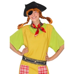 Maskworld Kostüm Piratenset Pippi in Taka-Tuka-Land für Karneval, Alles was Du brauchst, um Pippi Langstrumpfs Papa zu befreien schwarz