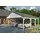 SKANHOLZ Doppelcarport Fichtelberg 6,18 x 8,08 m weiß mit Dachlattung