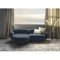 furninova Ecksofa »Bubble, Designsofa mit hochwertiger Detailverarbeitung, L-Form«, sehr komfortabel durch Memoryschaum, im skandinavischen Design blau