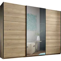 SchlafKONTOR Schwebetürenschrank Bravo 270 x 210 x 60 cm Beige